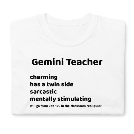 Gemini Teacher Short-Sleeve Unisex T-Shirt
