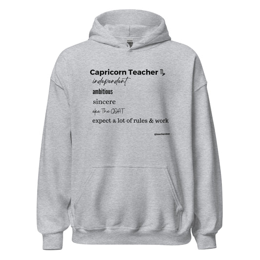 Capricorn Teacher Unisex Hoodie